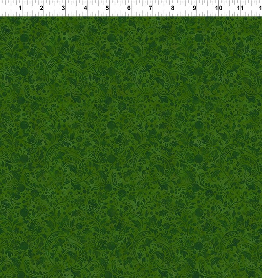 Winter Enchantment Dark Green Fleur