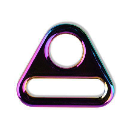 Rainbow Triangle Rings Hardware 1" - 2/Pack