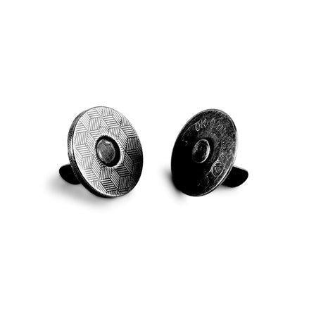 Thin Magnetic Snaps Bag Hardware - 3/4" - 2/Pack - Gunmetal