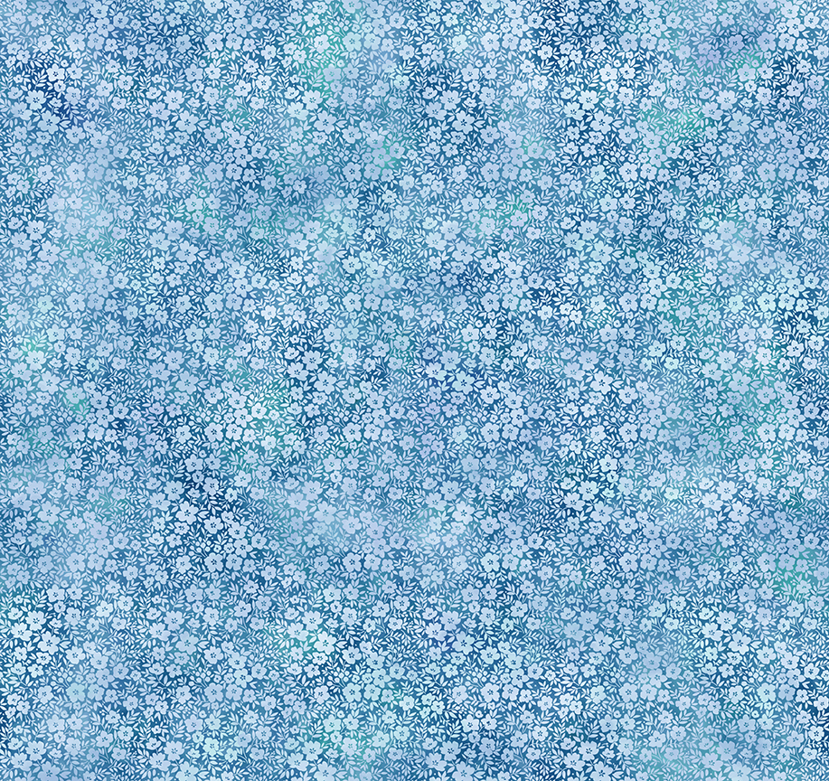 2026 Kentucky Tennessee Shop Hop - Itty Bitty Blue Flowers