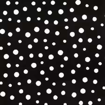 White on Black Irregular Dot