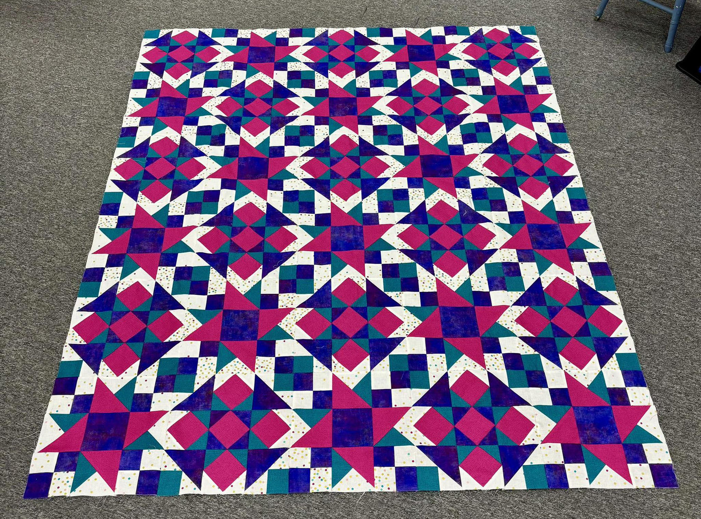 Star Blocks Magenta, Purple,Blue