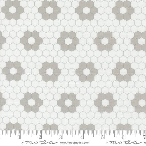 Cat Named Stitch Cream Grey Hexagons