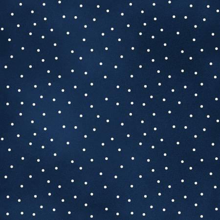 Beautiful Basics Scattered Dot - Navy Blue