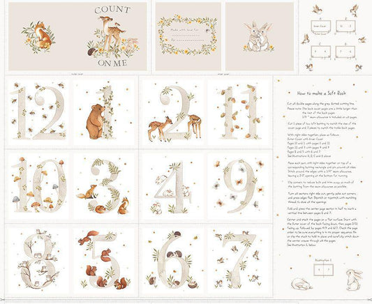 Fawn'd of You Count On Me Book Panel - 36"