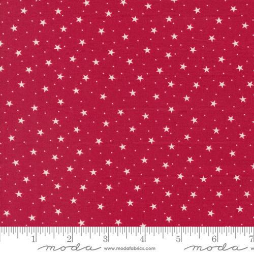 Dear Santa Snowy Stars crimson