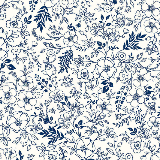 Star Spangled Beauty Toile Navy
