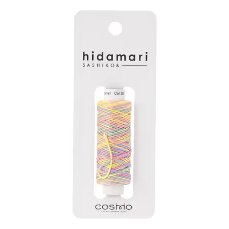 Cosmo Hidamari Sashiko Variegated Thread 30 Meters Rainbow Sorbet
