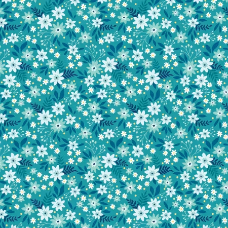 Among the Wildflowers II - Primrose Teal