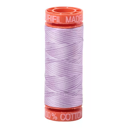 Mako Cotton Embroidery Thread 50wt 220yds Variegated Lilac