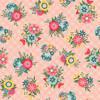 Vintage Flora Pink Lattice Floral