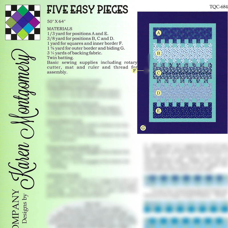 Five Easy Pieces Quilt Pattern