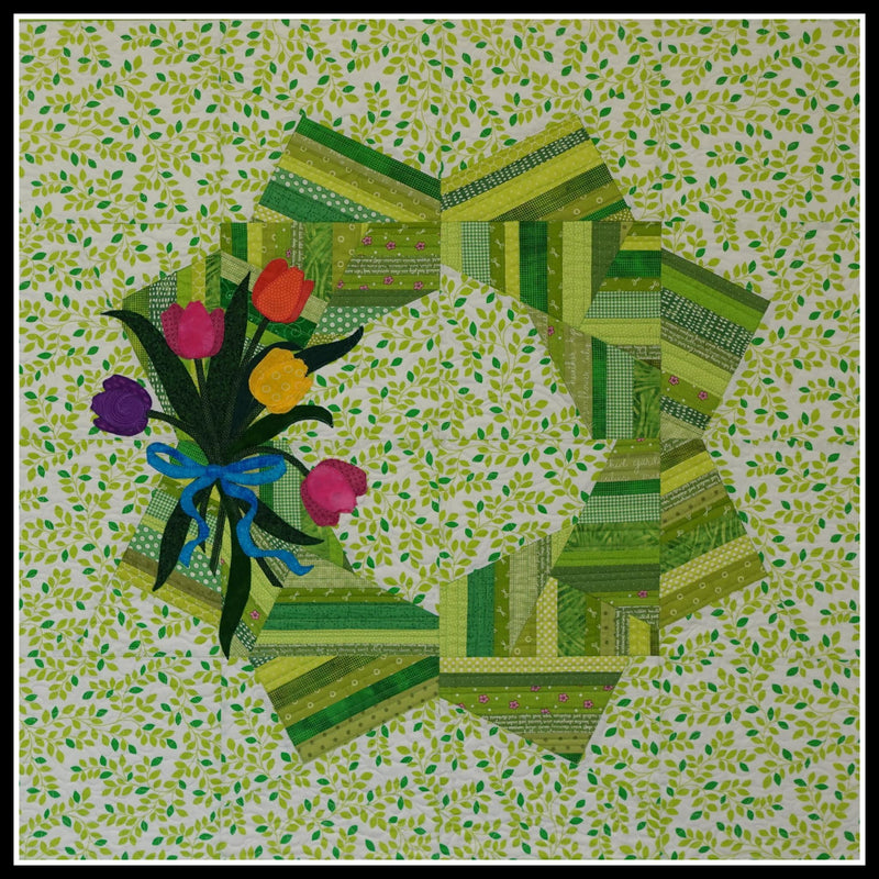 Scrap Crazy Wreath Pattern from Karen Montgomery