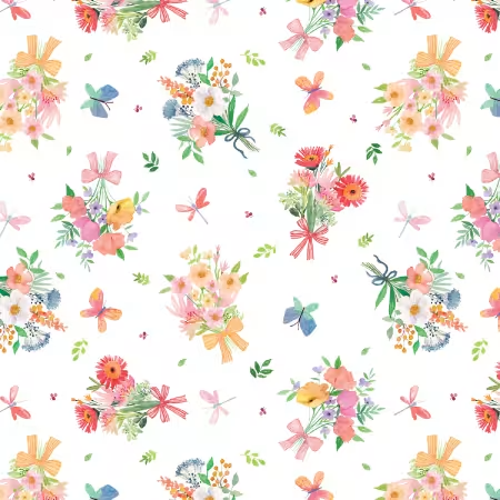 Brown Bag Mystery 2026 - Bows & Blooms White