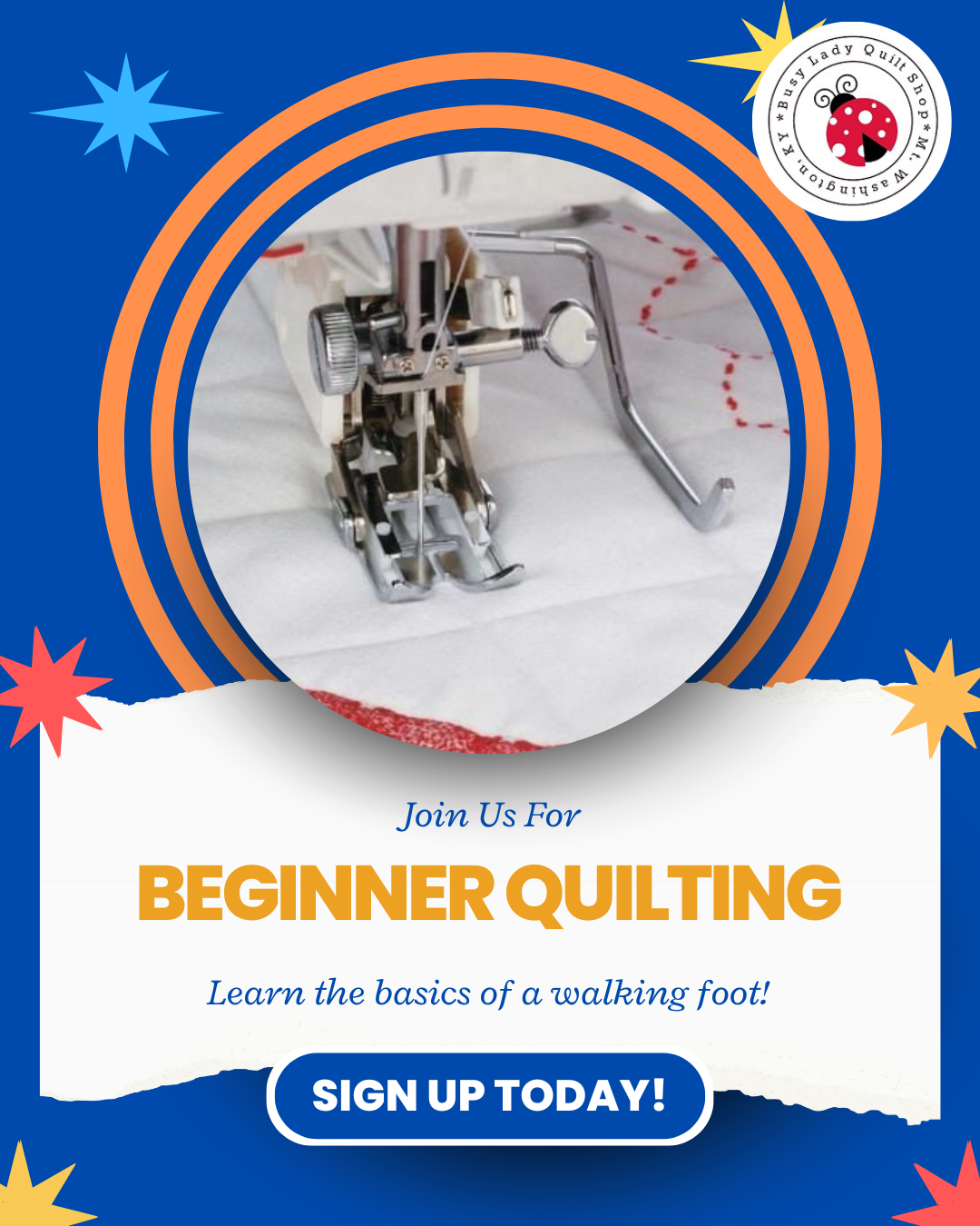 Beginner Quilting Using Walking Foot - February 21st