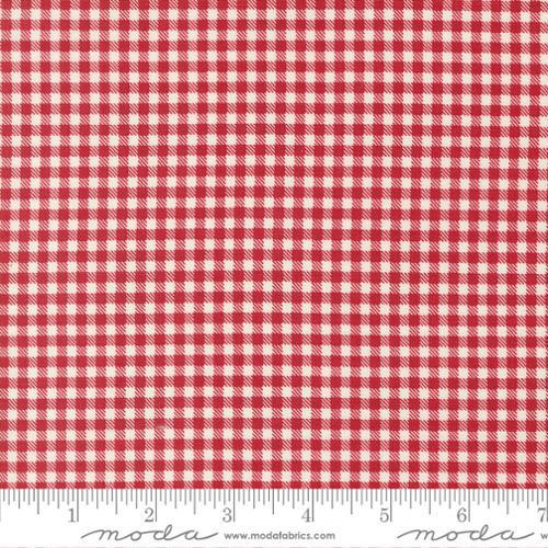 Vintage Farm Girl Red Gingham