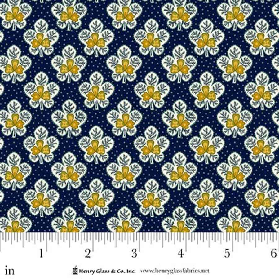 Love Struck Navy Leafy Blossoms