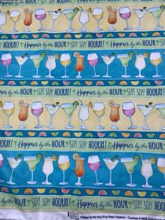 Happier By the Hour Border Stripe