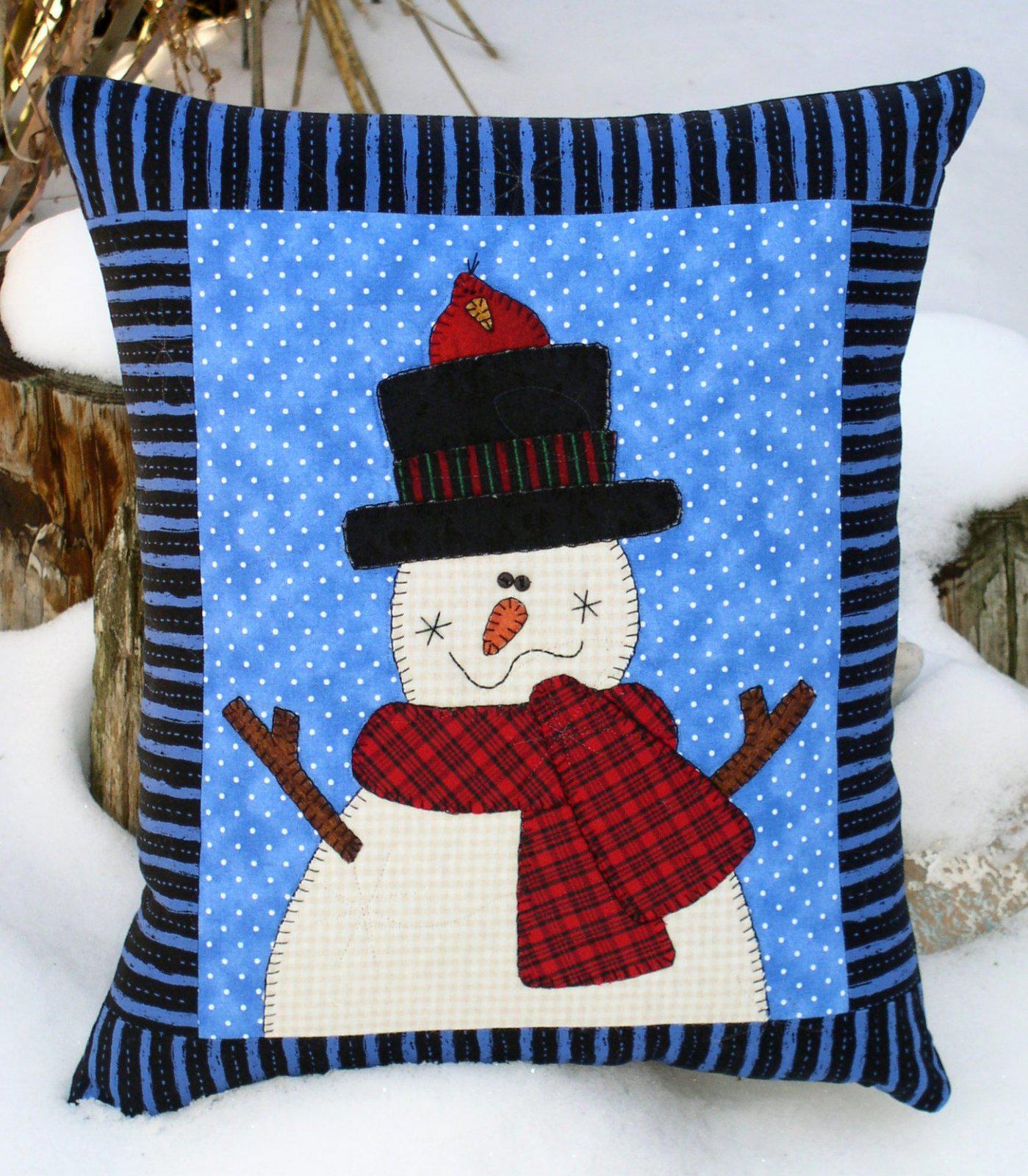 Smiley Applique Snowman Pattern