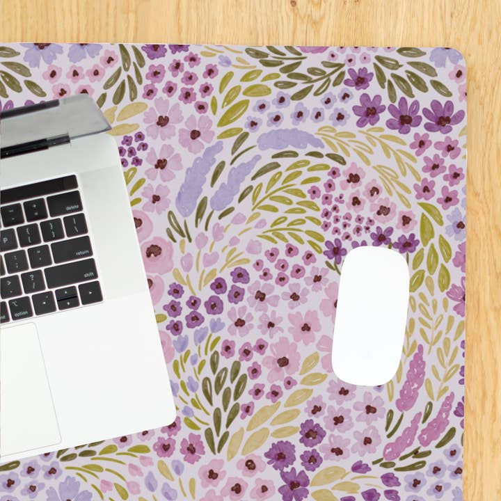 Floral Filigree Desk Pad