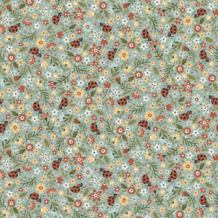 Love Bugs Light Blue Calico