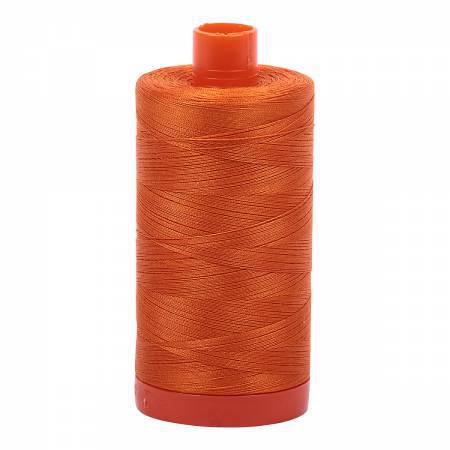 Aurifil Mako Cotton Thread Solid 50wt 1422yds Pumpkin