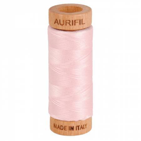 Aurifil Mako Cotton Thread Solid 80wt 300yds Pale Pink