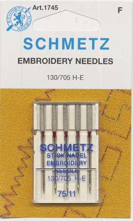 Schmetz Embroidery Needles 75/11