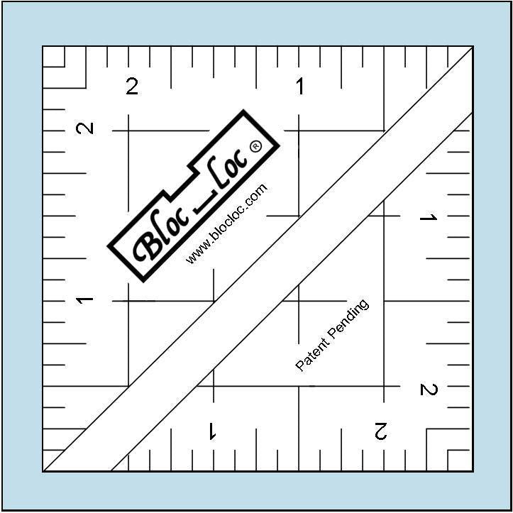 Half-Square Triangle Ruler 2 1/2″ x 2 1/2″