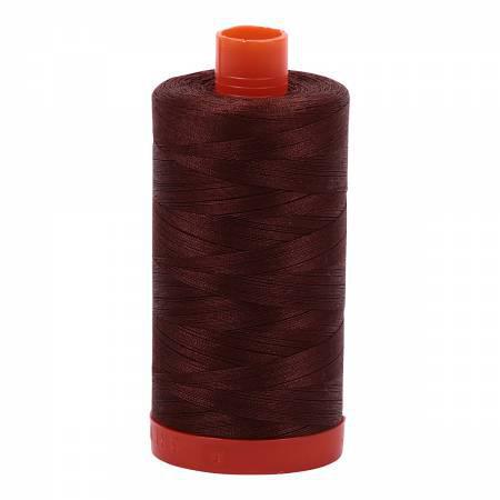 Aurifil Mako Cotton Thread Solid 50wt 1422yds Chocolate