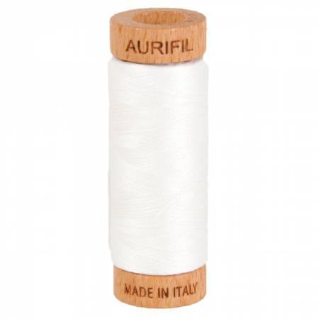 Aurifil Mako Cotton Thread Solid 80wt 300yds Natural White
