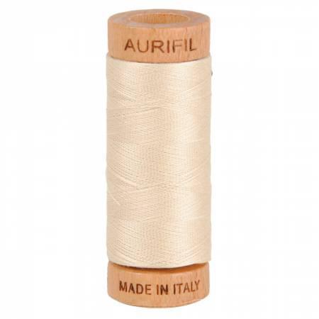 Aurifil Mako Cotton Thread Solid 80wt 300yds Light Beige