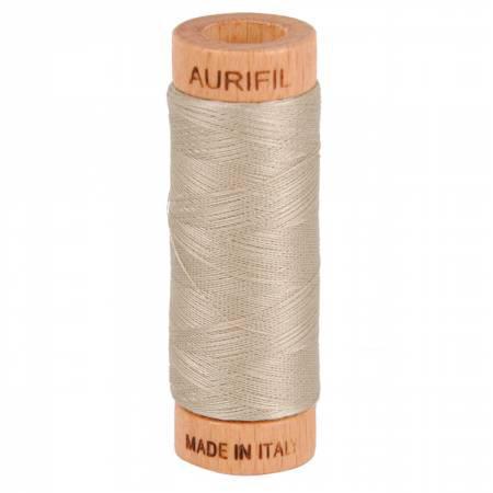 Aurifil Mako Cotton Thread Solid 80wt 300yds Rope Beige