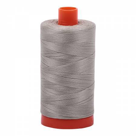 Aurifil Mako Cotton Thread Solid 50wt 1422yds Light Grey