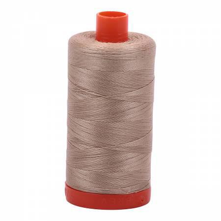 Aurifil Mako Cotton Thread Solid 50wt 1422yds Sand
