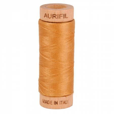 Aurifil Mako Cotton Thread Solid 80wt 300yds Golden Toast