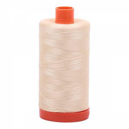 Aurifil Mako Cotton Thread Solid 50wt 1422yds Butter