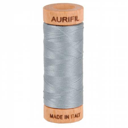 Aurifil Mako Cotton Thread Solid 80wt 300yds Light Blue Grey