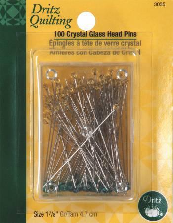Crystal Glass Head Pins