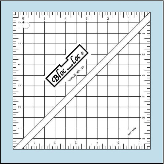 Bloc Loc 6.5 In Square Ruler