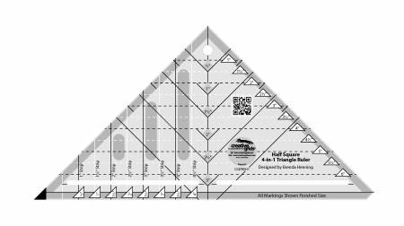 CGR Half Square 4-in-1 Triangle Ruler