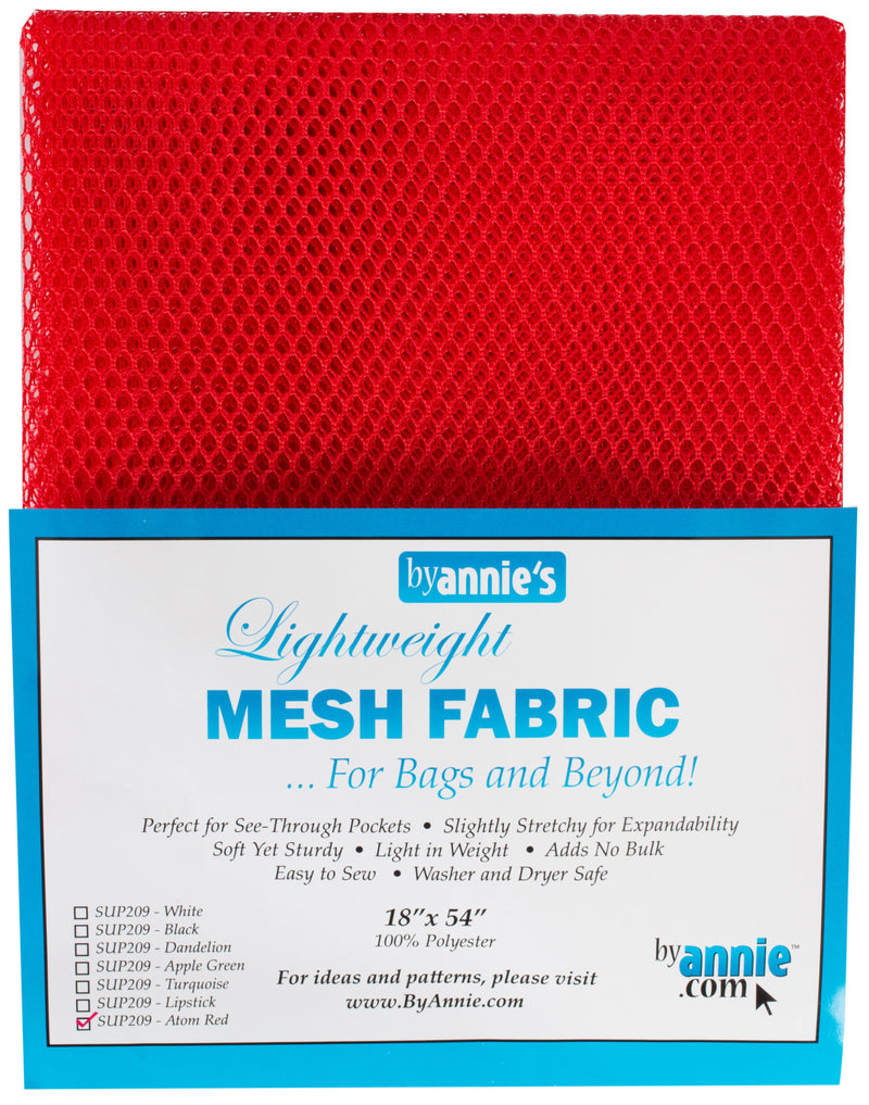 Mesh Lite Weight Atom Red 18in x 54in