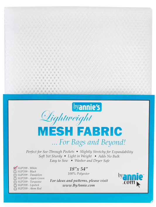 Mesh Lite Weight White 18in x 54in