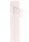 30" Dbl Zipper White