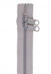 30" Dbl Zipper Pewter