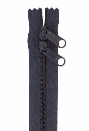 30" Dbl Zipper Navy