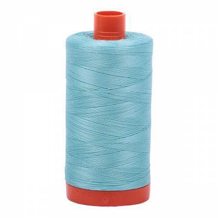 Aurifil Mako Cotton Thread Solid 50wt 1422yds Light Turquoise