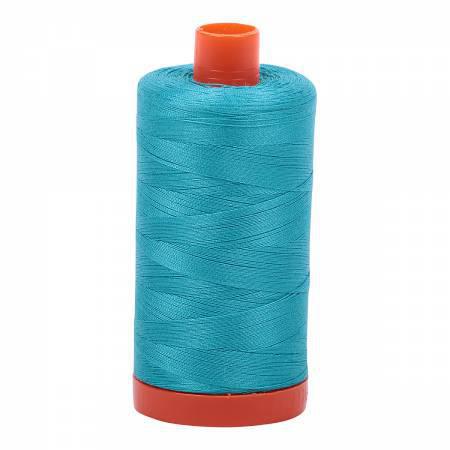 Aurifil Mako Cotton Thread Solid 50wt 1422yds Turquoise