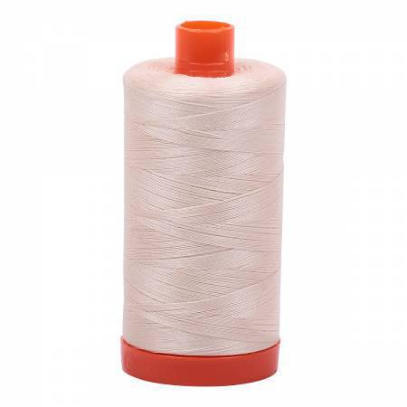 Aurifil Mako Cotton Thread Solid 50wt 1422yds Light Sand
