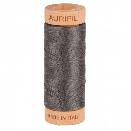 Aurifil Mako Cotton Thread Solid 80wt 300yds Pewter